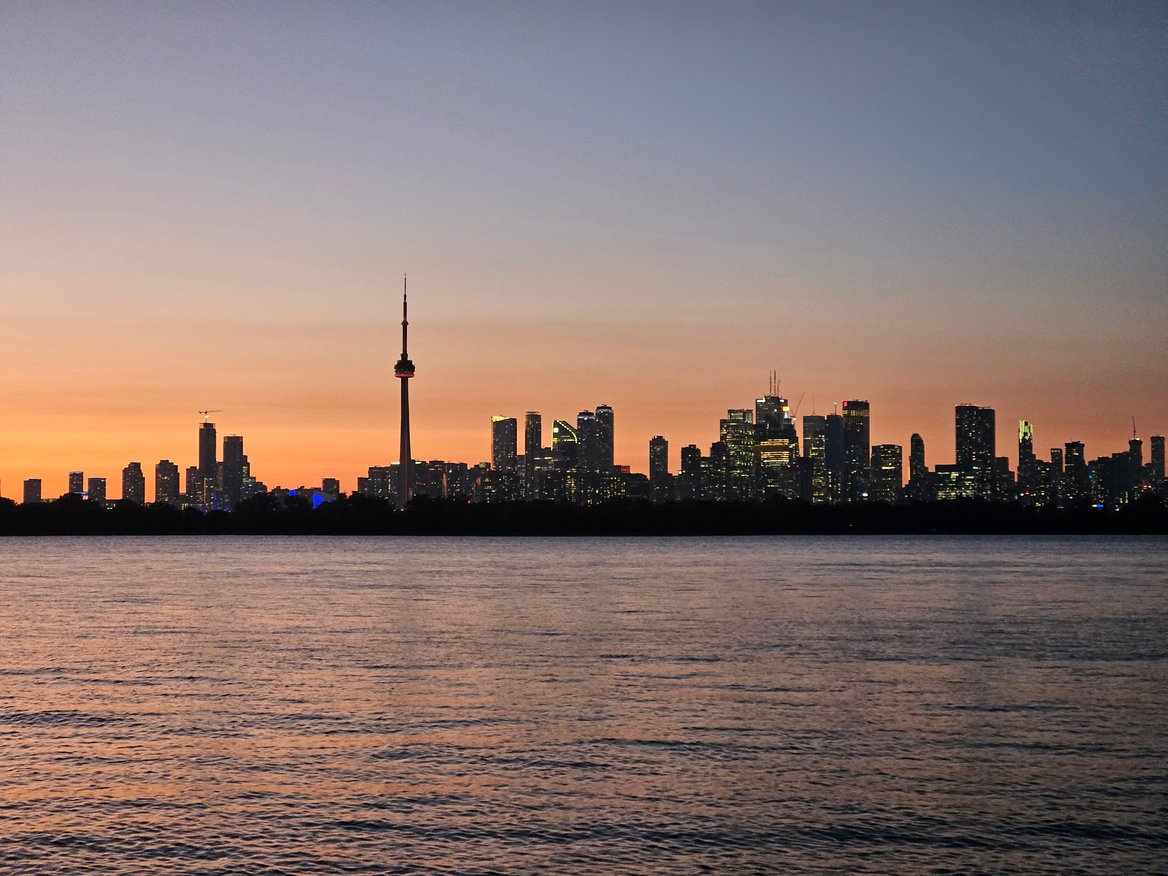 Picture of Toronto skyline from Tommy Thompson
				park