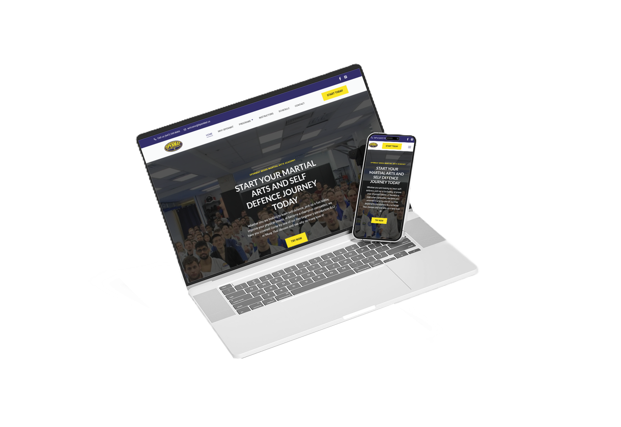 Mobile and
						laptop screens for OpenMat MMA