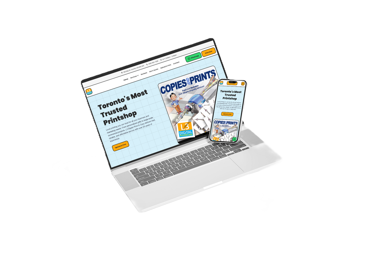 Mobile and
						Laptop screens for