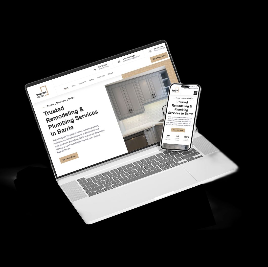Champs Club Coaching website on mobile phone and laptop