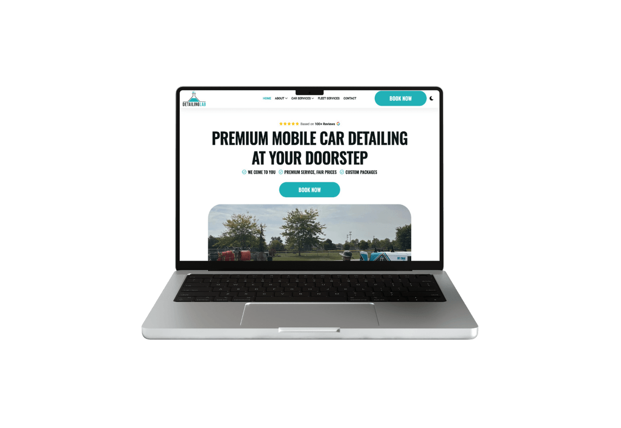Mobile and
						laptop screens for Detailing Lab