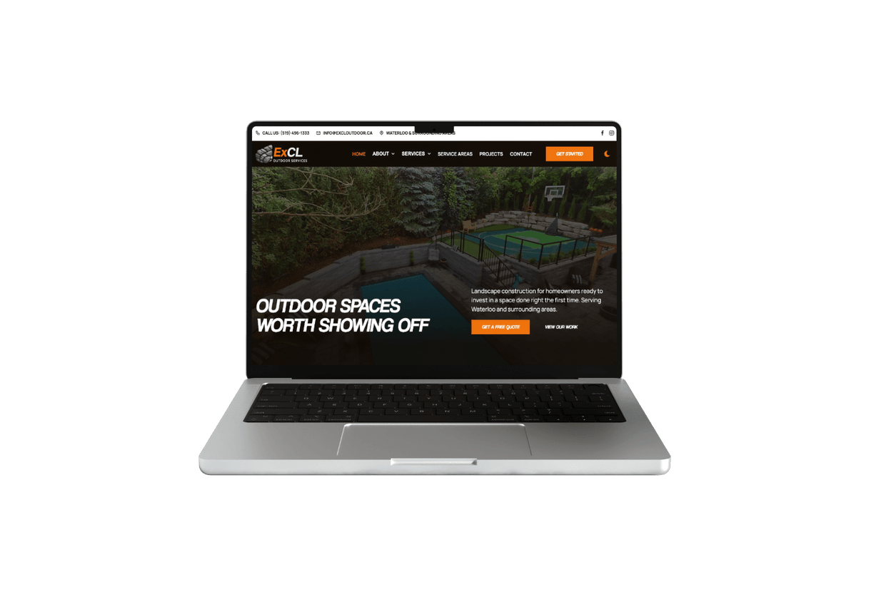 Mobile and
						laptop screens for ExCL Outdoor